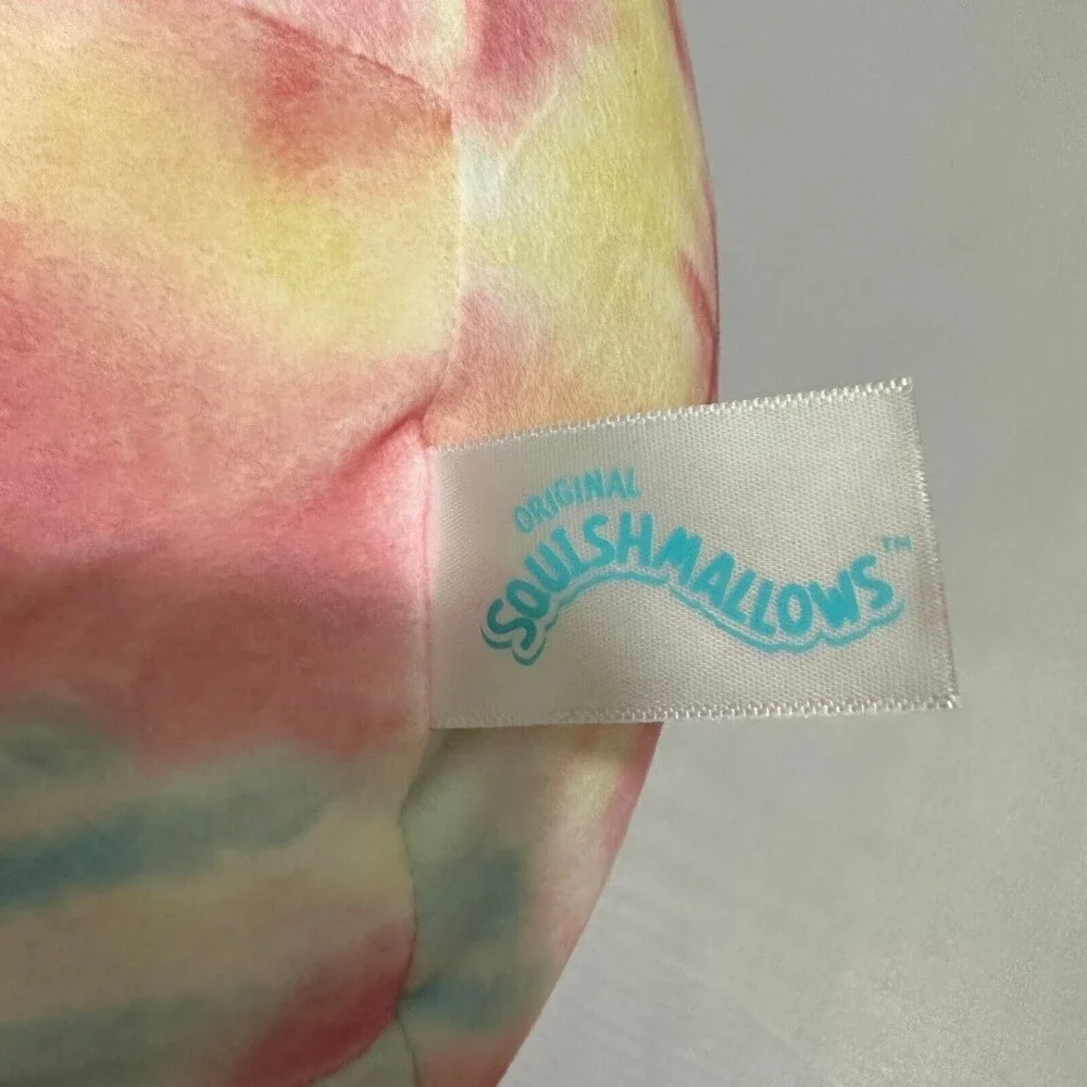NWT Squishmallows Carmella Toucan Tie-Dye Rainbow Stuffed Animal Bird 1329